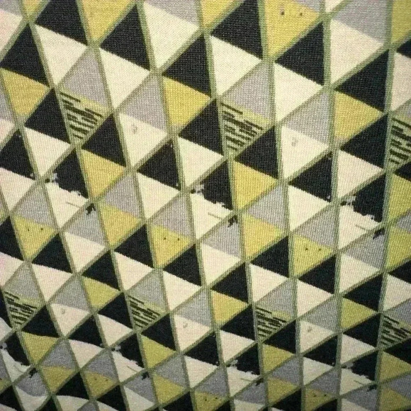 Lularoe small lime green &‎ black geometric  Julia T-shirt pencil dress NWT. - Picture 3 of 8